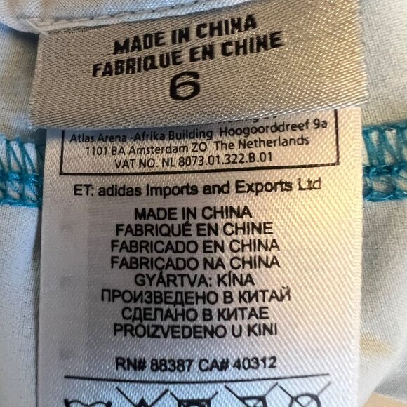 Adidas Adizero Blue Retro Techwear Sporty Chic Athletic Short Short Size 6 - Picture 12 of 13